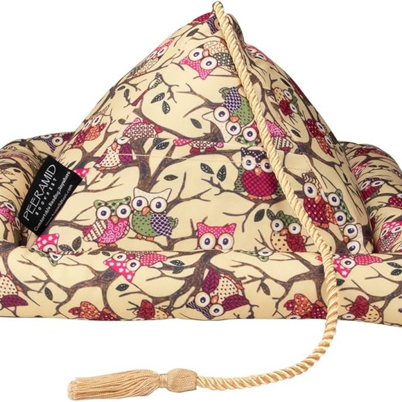 Peeramid Bookrest Book Holder Stand for Hands Free Reading - Soft Pillow Design - Picture 1 of 6